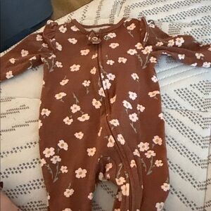 Carter's Floral Brown Footie